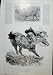 Perils Of Hunting Rearing Back & Dead Seat 1904 Print