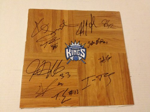 2012 Sacramento Kings Team Signed Autographed NBA Basketball Floorboard COA EVANS+++
