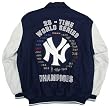 New York Yankees World Series Championship Varsity Leather/wool Jacket