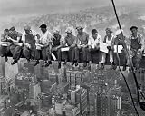 B/W - Lunch On Skyscraper 20'' x 16'' Poster