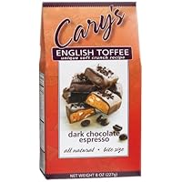 Cary's Of Oregon Dark Chocolate Espresso English Toffee, 8-Ounce Boxes (Pack of 4)