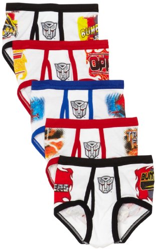  Fruit Of The Loom Boys 2-7 5 Pack Transformers-III Movie Briefs