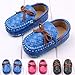 Femizee Baby Boy/Girls Moccasins Bowknot Soft Moccs Newborn Infant Leather Suede Shoes 9-12 Months Black