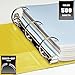 Wilson Jones Heavy Duty Round Ring View Binder with Extra Durable Hinge, 2 Inch, Customizable, Yellow (W363-44-113)
