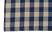 Dunroven House 801-290 Buffalo Check Tea Towel in Navy with Tea Dyed Background