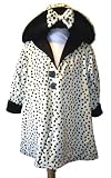 Boutique Dalmation Print Minky Reversible Coat & Hat Set Size 6
