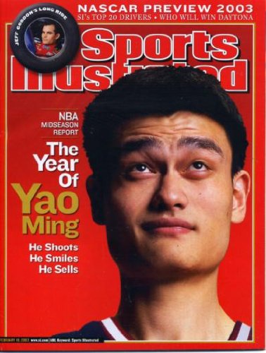 Sports Illustrated February 10, 2003 Yao Ming/Houston Rockets, Nascar Preview, Jeff Gordon, UConn Huskies Women's Basketball, Ben Wallace/Detroit Pistons