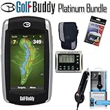 Golf Buddy World Platinum GPS Range Finder Golfer's Bundle
