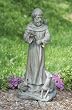 22" Saint Francis of Assisi Garden Statue with Animal Accents