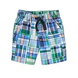 GYMBOREE(ジンボリー) パッチワーク ショーツ ラグーンチェック ボトムスショートパンツ 6～12ヶ月【並行輸入】