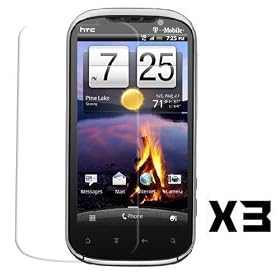 Fosmon Crystal Clear Screen Protector for HTC Amaze 4G / Ruby (3 pcs pack)