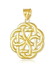 14k Gold Triquetra Celtic Trinity Pendant