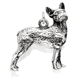 Boston Terrier Sterling Silver Charm