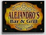 Alejandro Family Bar & Grill Stretched Canvas Print