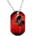Black Widow Spider Dog Tag Necklace