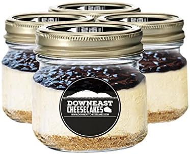 4 Pack of Maine Blueberry Cheesecake In A Jar - Handmade in Maine Dessert Jars