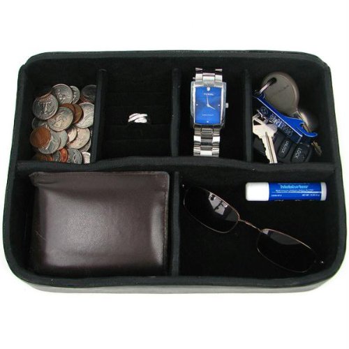 Leather Dresser Top Caddy & Organizer