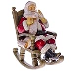 Santa Rocking Polyresin Decoration