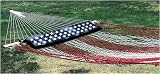 Bay Hammock All-American Soft-Spun Olefin (Synthetic) Single Rope Hammock w/ Pillow (48 x 84)