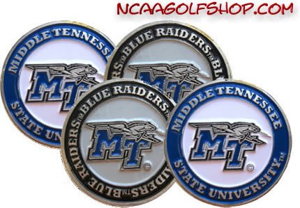 Middle Tennessee State Blue Raiders Golf Ball Markers