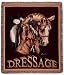 Dressage Horse Equestrian Tapestry Afghan Throw Blanket 50" x 60"