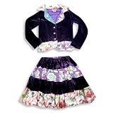 Flowers by Zoe - Girls Skirt Set, Purple