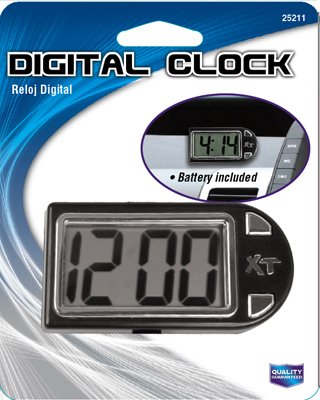 Custom Accessories 25211 Digital Clock, Stand/Mount, 
