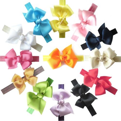 MKPLY 13pcs Bowknot Baby Kid Baby Girl Toddler Headband Hair Band Headwear
