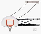 Side-Fold Wall Mount Series with 9-12' Foot Extension for Fan-Shaped Board and Adjust-a-Goal