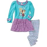 Disney Frozen Toddler Girl Anna & Elsa Skirted T-shirt and Legging Set (2T)
