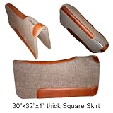 Saddle Pad - 30 x 32 x 1 Square Skirt