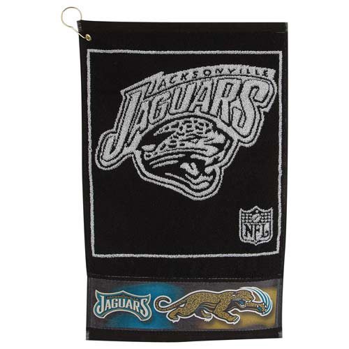 Jacksonville Jaguars NFL Heavyweight Jacquard Golf Towel (16x24