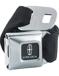 Buckle-Down Lincoln Logo Seat Belt Style Canvas Web Belt and Buckle Combo. Black. One... by Buckle Down
