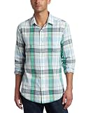 Original Penguin Men’s Long Sleeve Roll Up Mini Coll Shirt