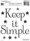 RoomMates RMK0034SS Keep It Simple Peel and Stick Single Sheet RoomMates RMK0034SS Keep It Simple Peel and Stick Single Sheet