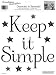 RoomMates RMK0034SS Keep It Simple Peel and Stick Single Sheet