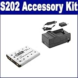 Nikon Coolpix S202 Digital Camera Accessory Kit includes: SDENEL10 Battery, ....