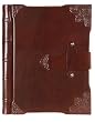 Franciscan Calfskin Leather Photo Album with Latch, Gift Boxed, 9 1/2 x 12"