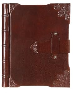Franciscan Calfskin Leather Photo Album with Latch, Gift Boxed, 9 1/2 x 12"