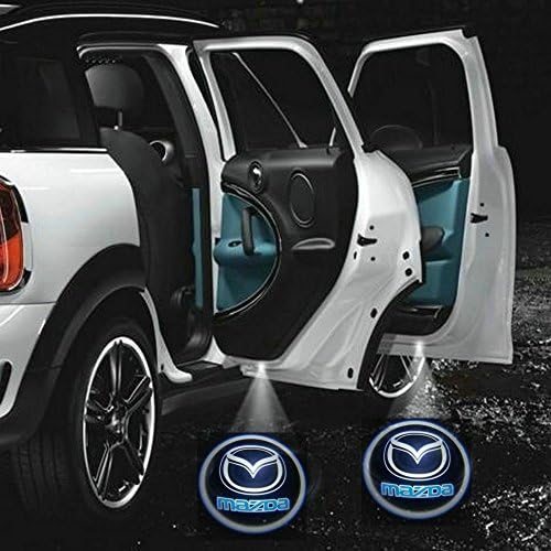 2 X Latest 6th Gen Car Door Shadow Laser Projector Logo LED light for Mazda 2 3 5 6 Series MPV MX3 MX5 MX6 RX7 RX8 CX-5 CX-7 CX-9 Tribute