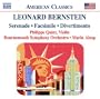 Bernstein:  Serenade, Facsimile, Divertimento