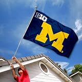 Michigan Wolverines UM University Large College Flag