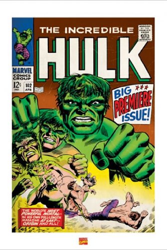 Ppr43025 Marvel Comics The Incredible Hulk Comic Book Cover 40cm X 50cm High Quality Art Print Picture