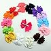 Foxnovo 15 Color 3 Boutique Hair Bows Girls Kids Alligator Clip Grosgrain Ribbon Headbands Hair Clips No Clip Baby Ribbon Hair Bows Baby Shower Gift!