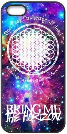 High Quality Customizable Durable Rubber Material Bring Me The Horizon BMTH iPhone 5 5S Back Cover Case