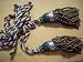 Silk Bagpipe Drone Cord: Green, Copper, and White.