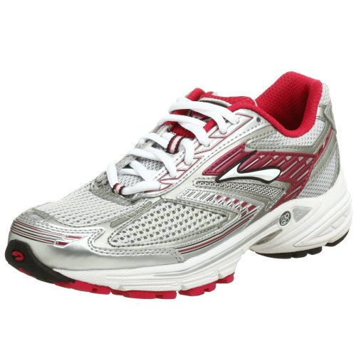 Brooks Women's Adrenaline GTS 8 Running Shoe,White/Black/Plat,9 B