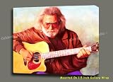 Jerry Garcia Original Mixed Media Painting W Oil, Giclee, Acrylic Gallery Wrap Style On Canvas 24X20X1.5