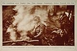 1923 WWI Poison Gas Attack Russian Trench Soldier War Eastern Front Asphyxiating - Original Rotogravure
