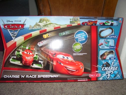 Disney / Pixar CARS 2 Movie Exclusive Charge Ups Track Set Charge N Race Speedway